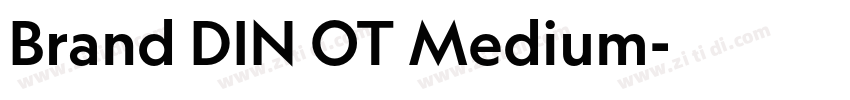 Brand DIN OT Medium字体转换